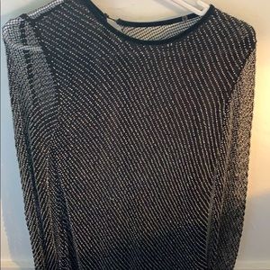 H&M Studio beaded long sleeve top